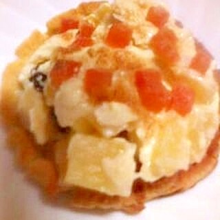 ホットケーキ粉でタルト・・・豆乳シャーベット♪